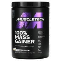 Купить MuscleTech MASS GAINER, 100% Mass Gainer, ванильный молочный коктейль, 2,33 кг (5,15 фунта)