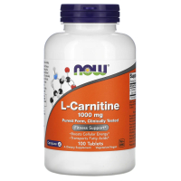 Купить NOW Foods, L-карнитин, 1000 мг, 100 таблеток