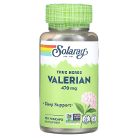 Купить Соларай, валериана, 470 мг, 100 вегетарианских капсул, Solaray Valerian