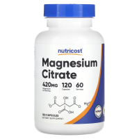 Купить Nutricost, Цитрат магния, 210 мг, 120 капсул | Magnesium Citrate